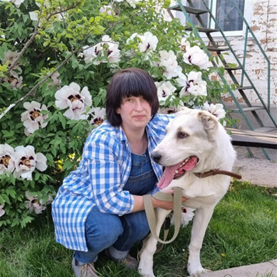 Катерина зі своїм песиком