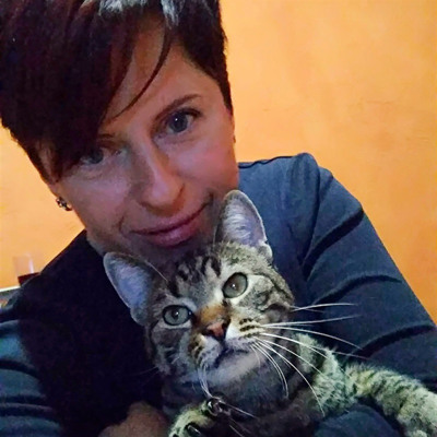 Наталiя Валiчек i котик Натанчик