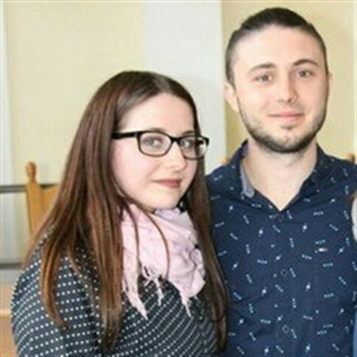 Виктория Качмар с певцом Тарасом Тополей 