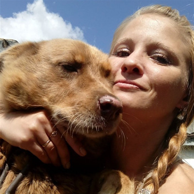 Татьяна Мещерякова и собачка Дик