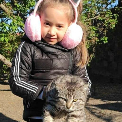 У Вікторії Білокур домашній улюбленець кіт Сіренький