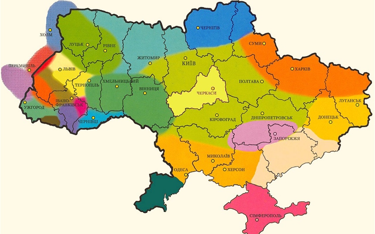 Карта Украины Фото
